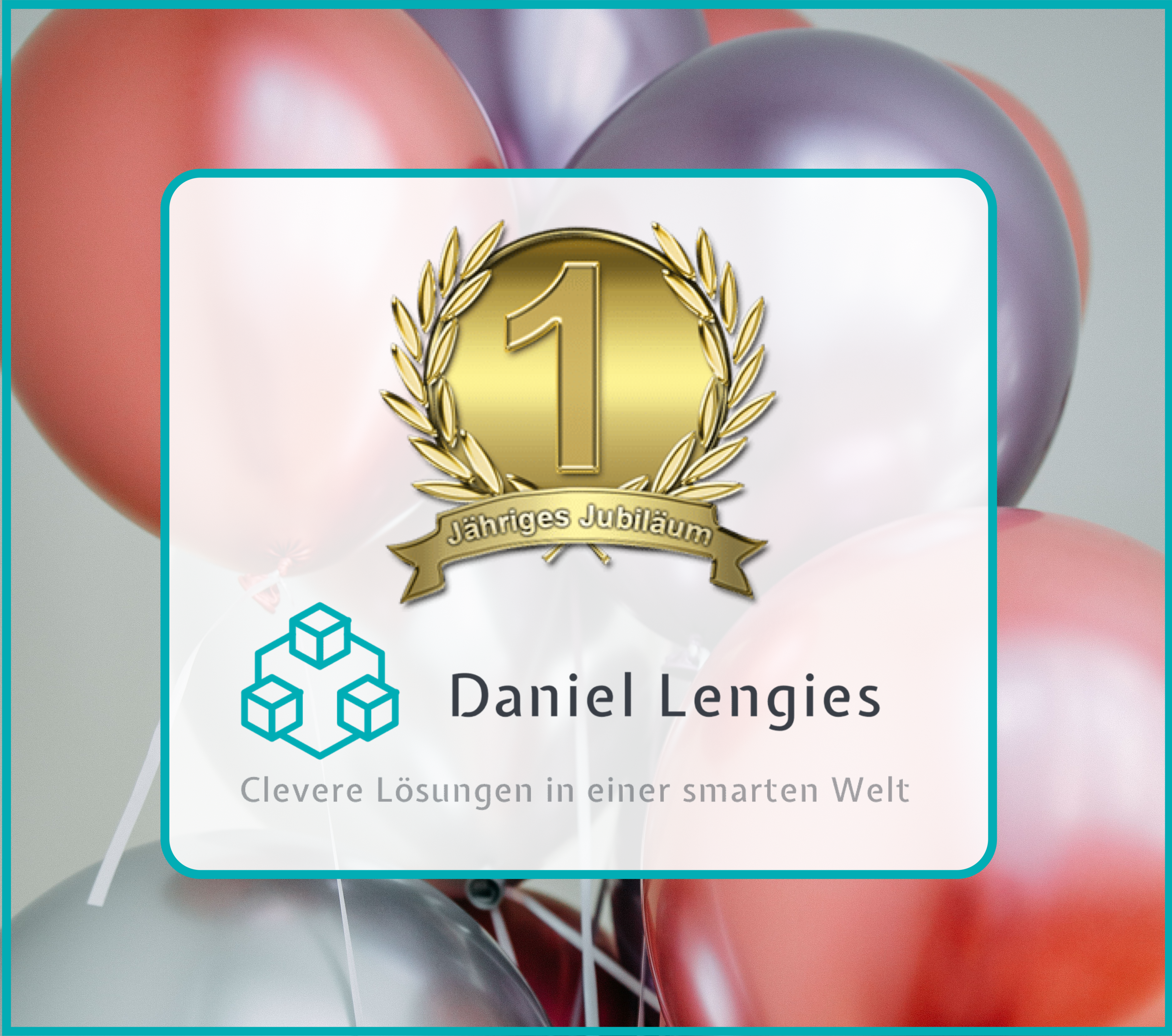 1-year-anniversary, Jubiläum Daniel Lengies, Luftballons